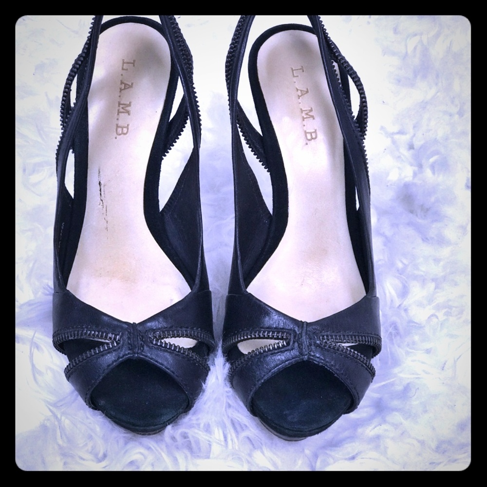 MOVING! MAKE OFFER! L.A.M.B Dawna black slingbacks